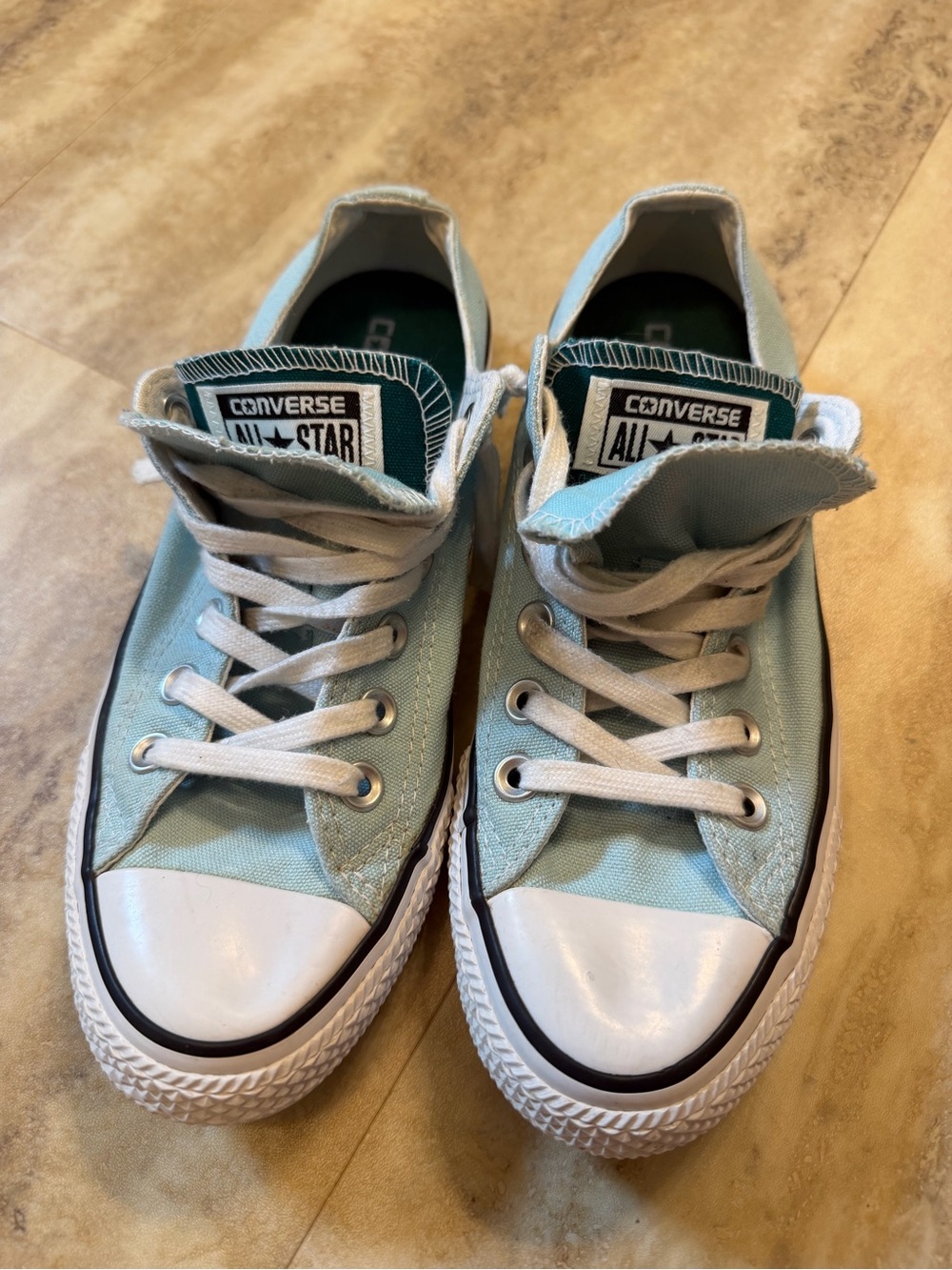 Converse women’s Low Top Sneakers - Light Blue & White